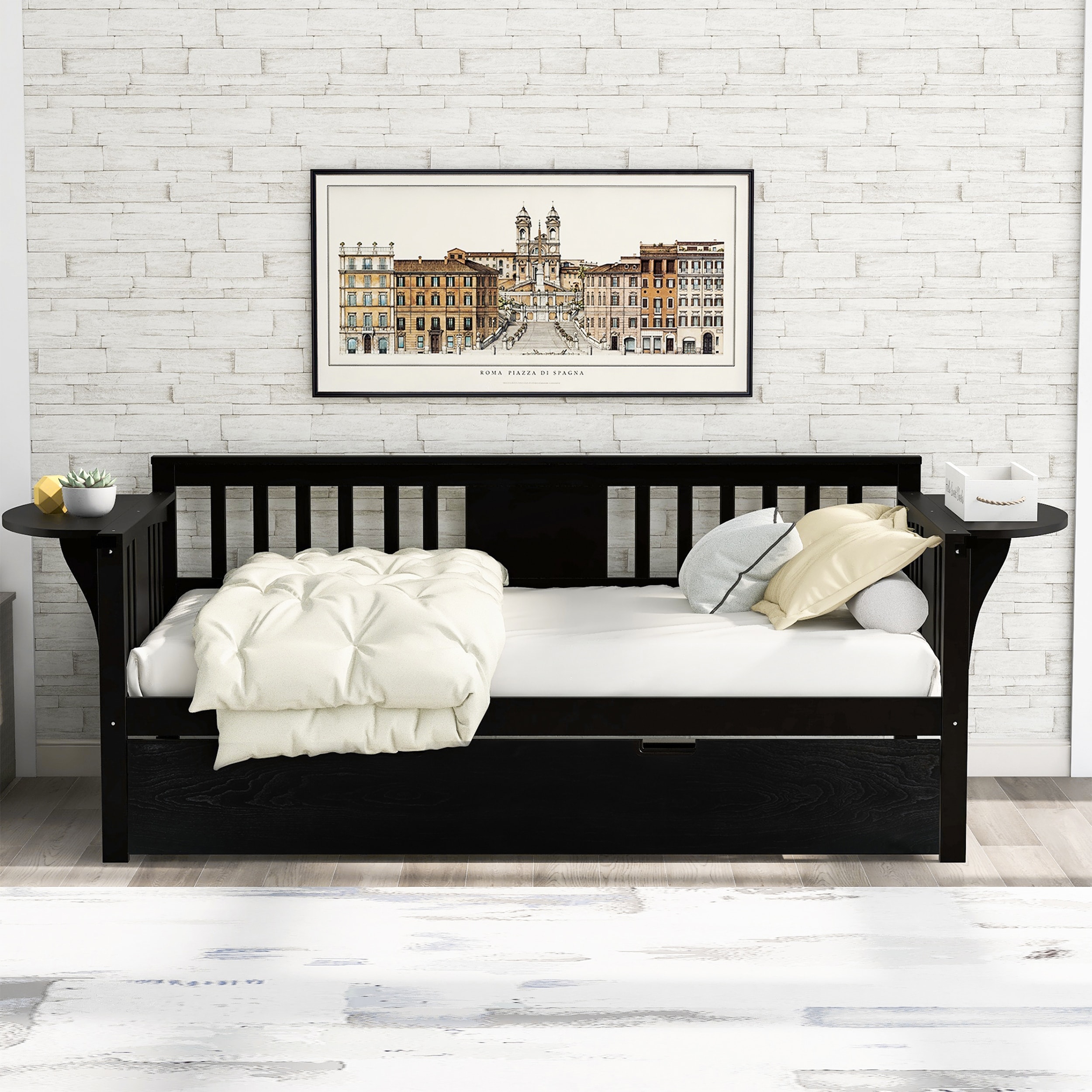 Fenecity Twin Size Daybed With Trundle Bed