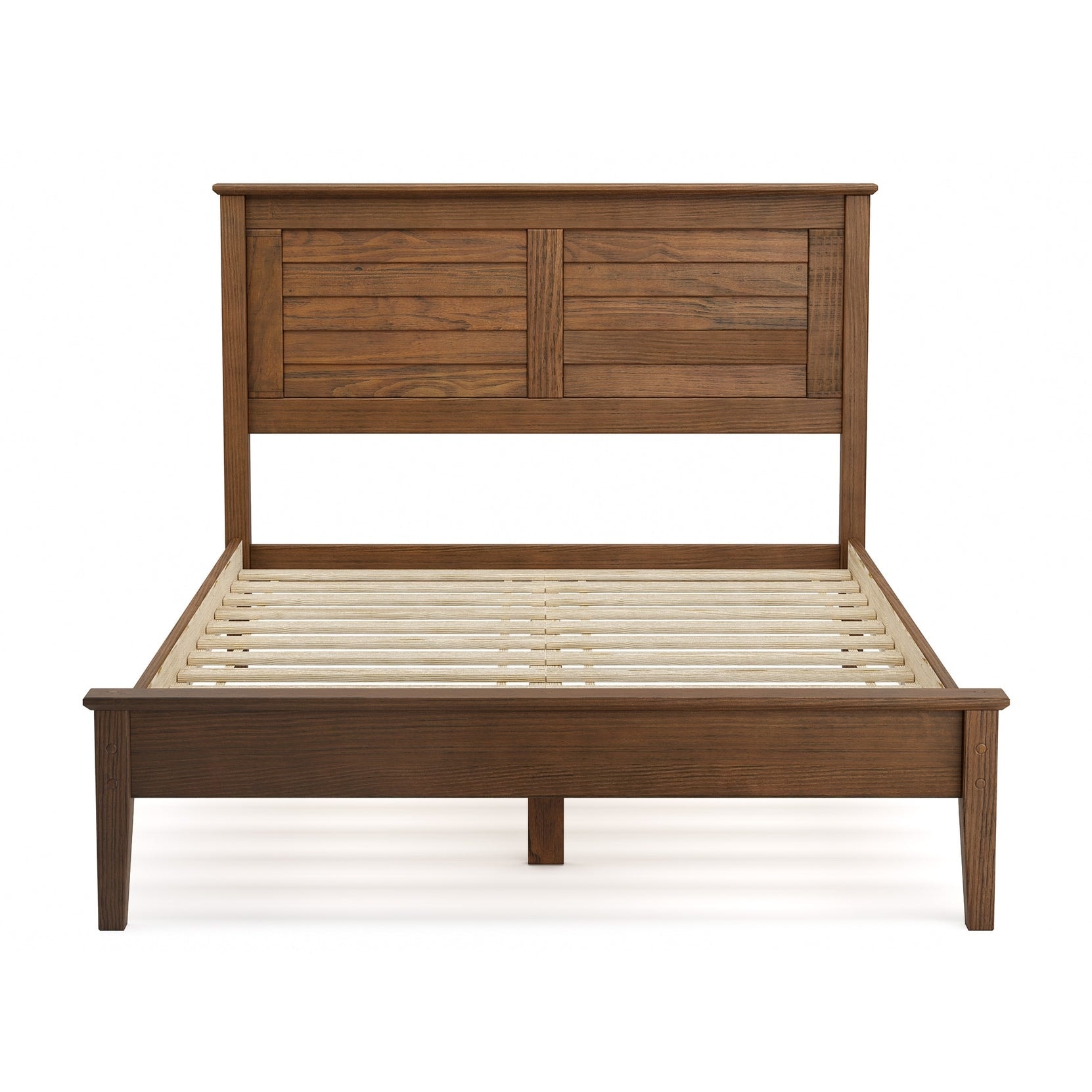 Grain Wood Furniture Greenport Louvered Solid Wood Platform Bed