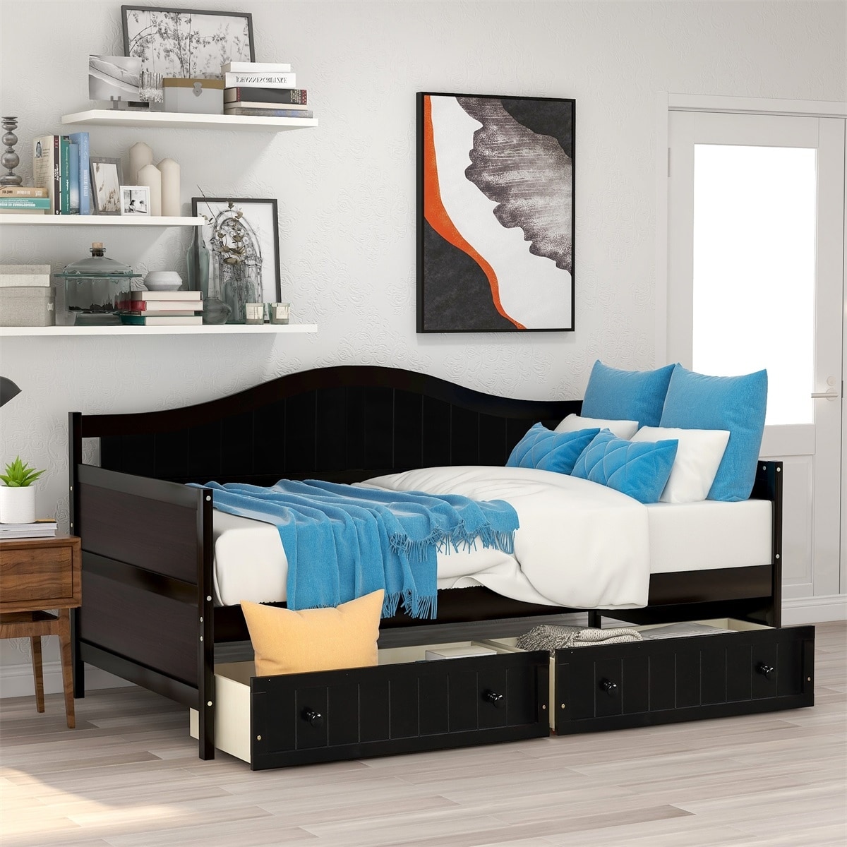 Merax Twin Wooden Daybed With 2 Drawers