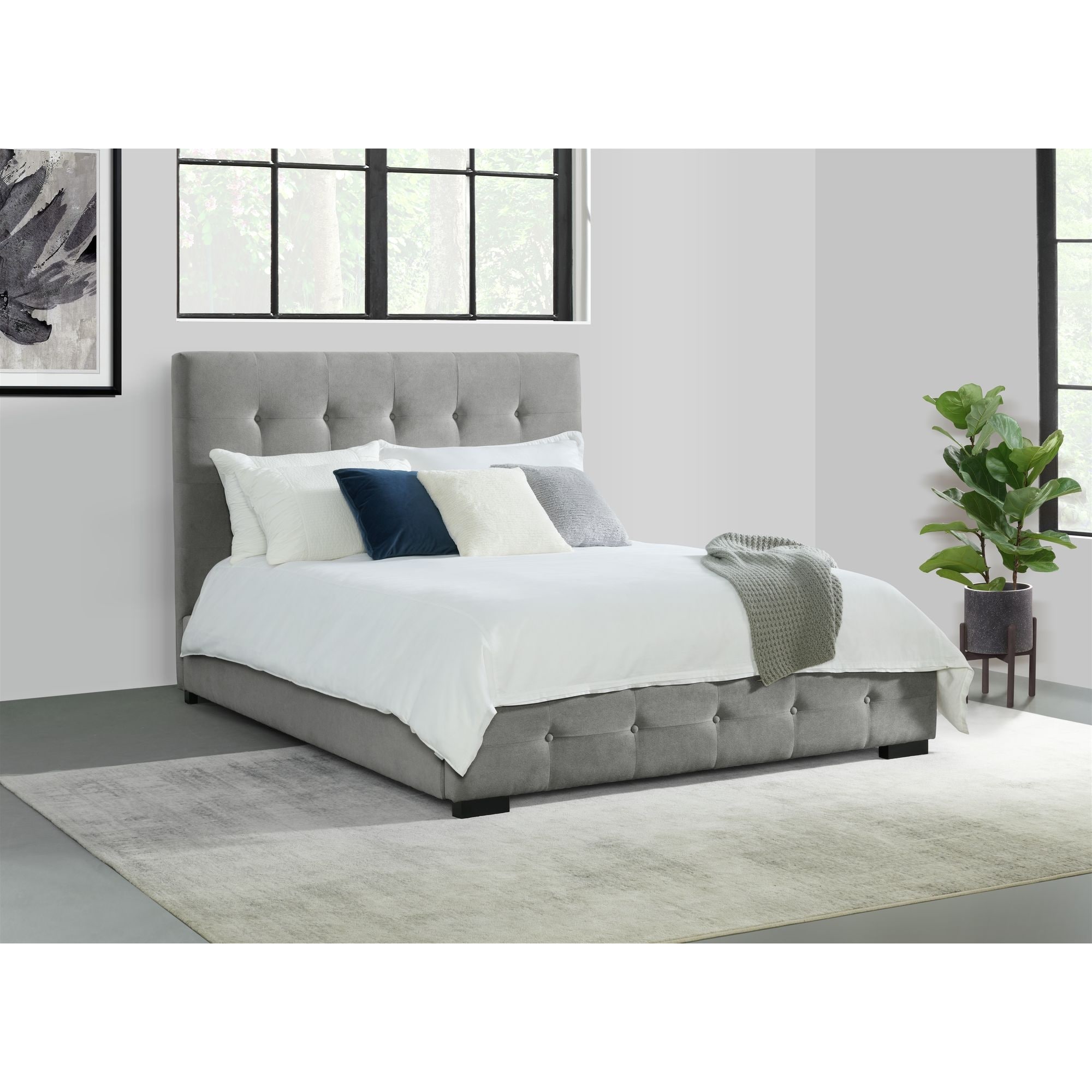 Picket House Furnishings June Queen Storage Bed In Gray