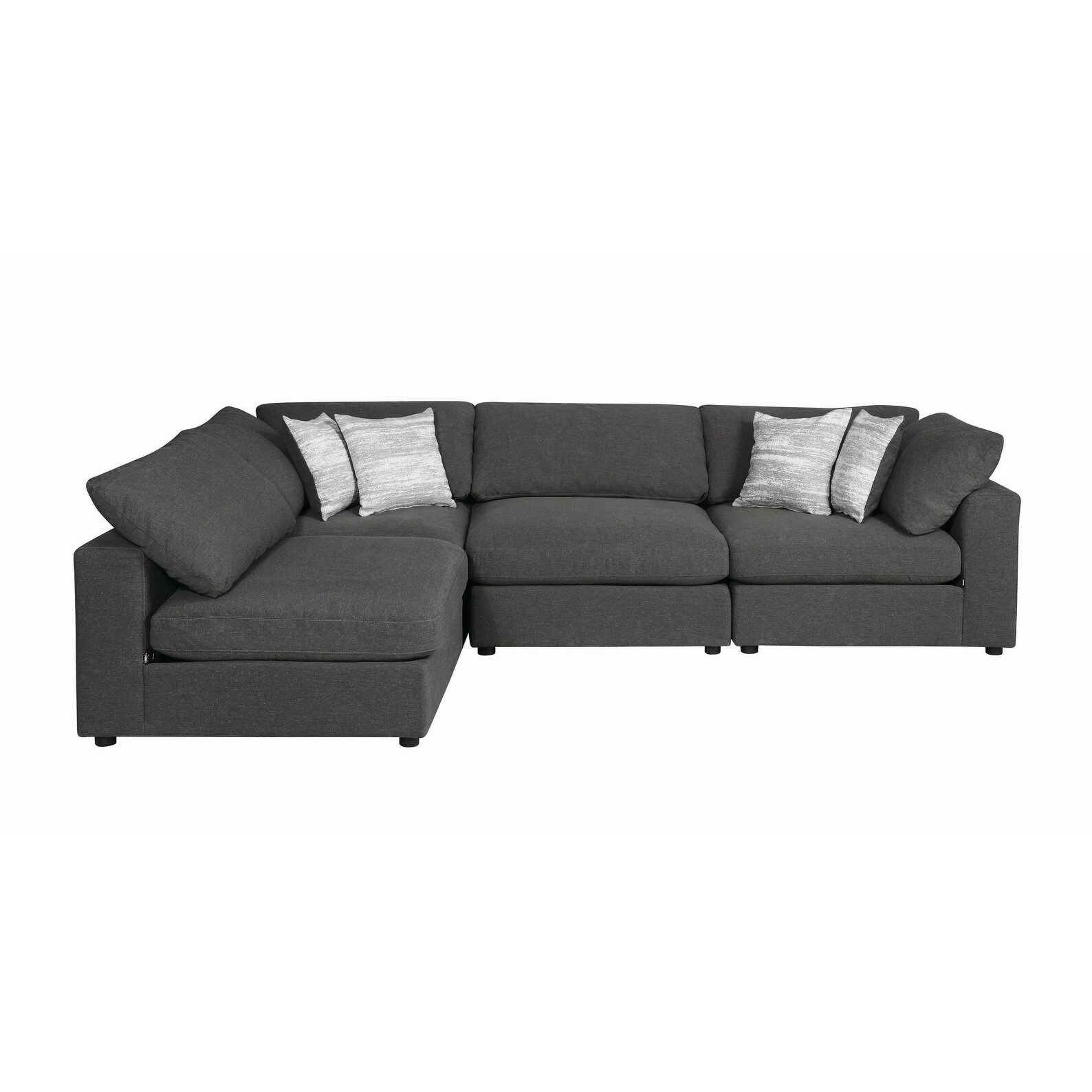 Coaster Furniture Serene 4-piece Upholstered Modular Fabric Sectional