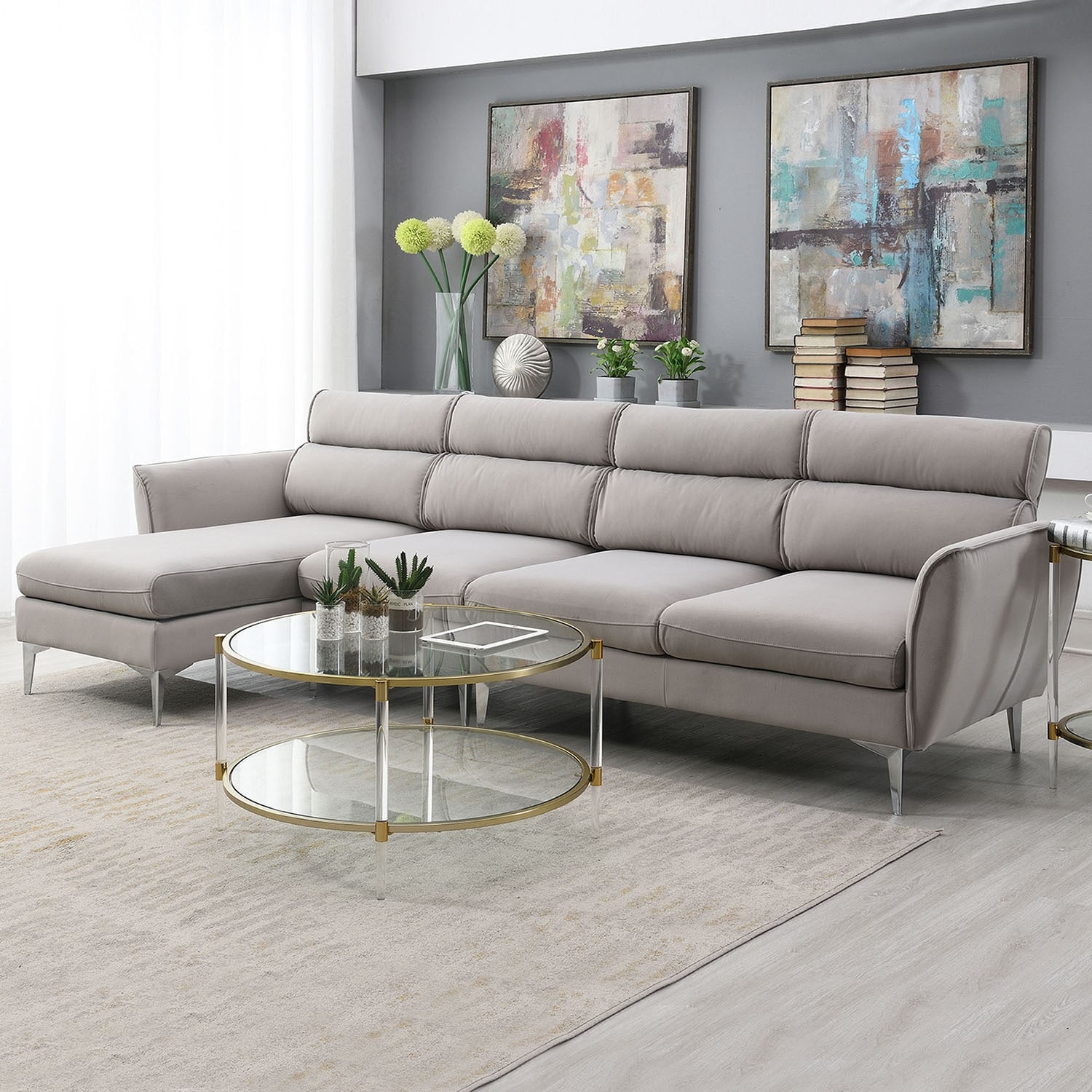 Sectional Sofa with Chaise Left/right Handed Chaise