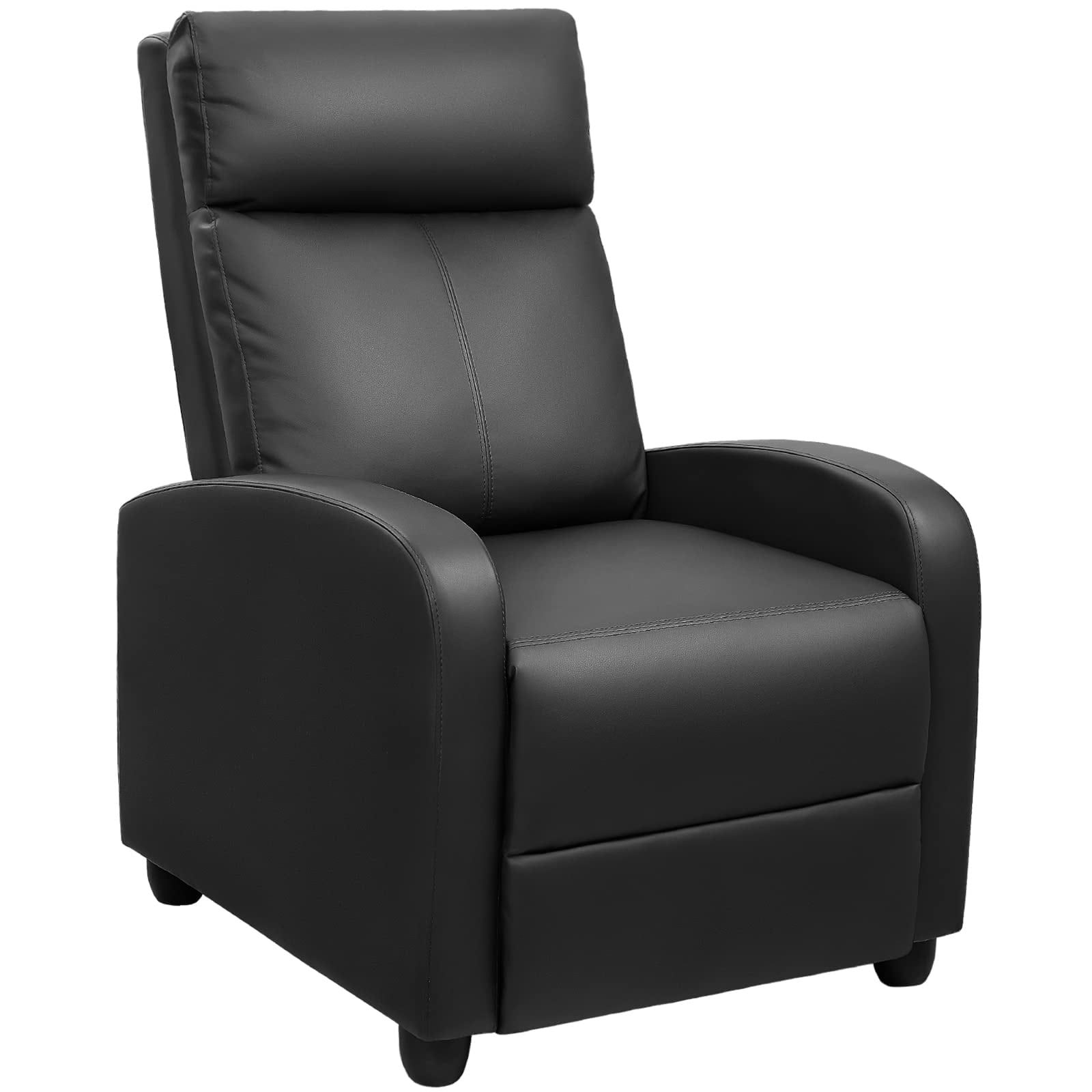 Recliner Chair Adjustable Home Theater Single Fabric Sofa Furniture With Thick Seat Cushion And Backrest Living Room Recliners