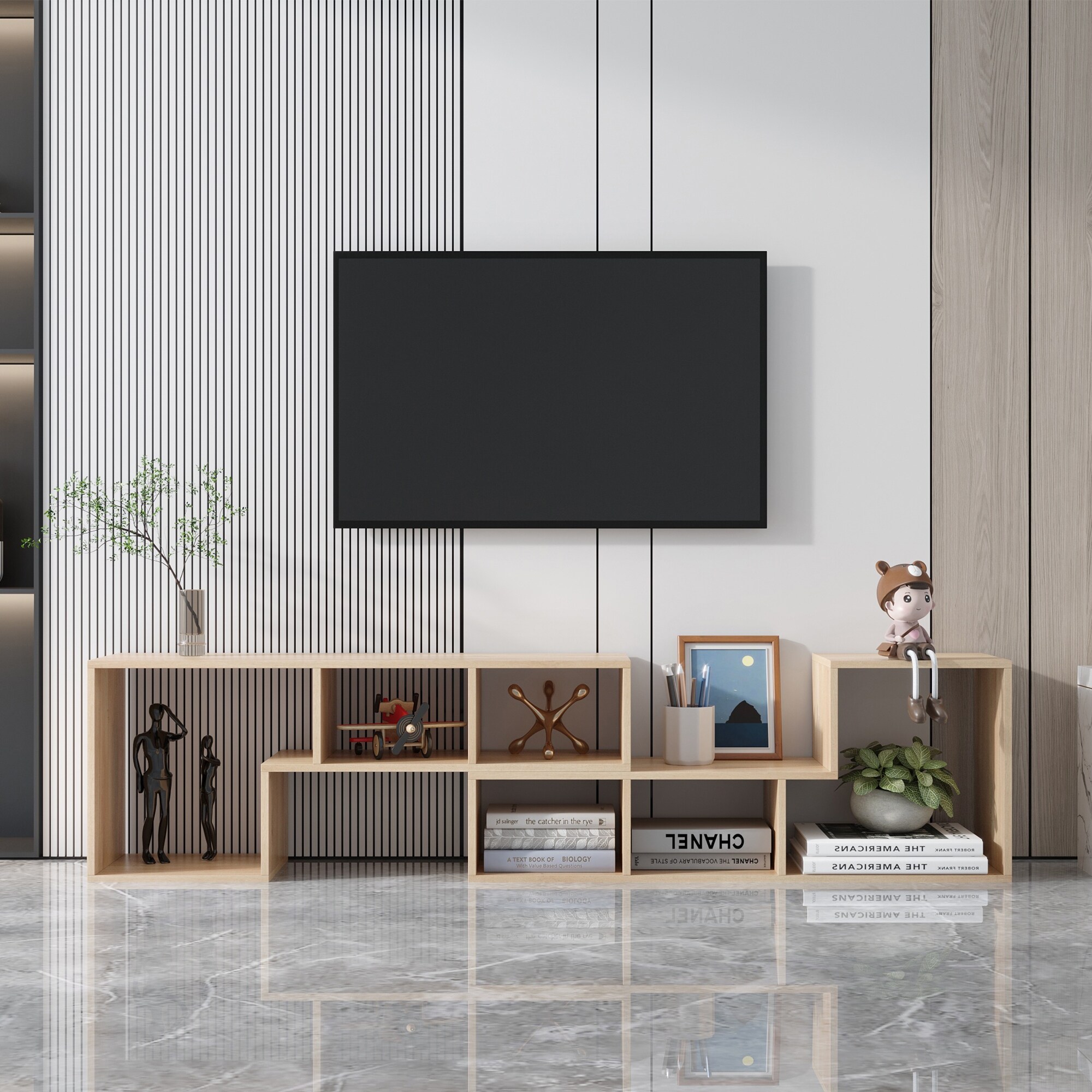 Creative Double L-shaped Tv Stand Display Shelf Bookcase Storage Rack Bookshelf Tv Cabinet For Home Furniture Living Room