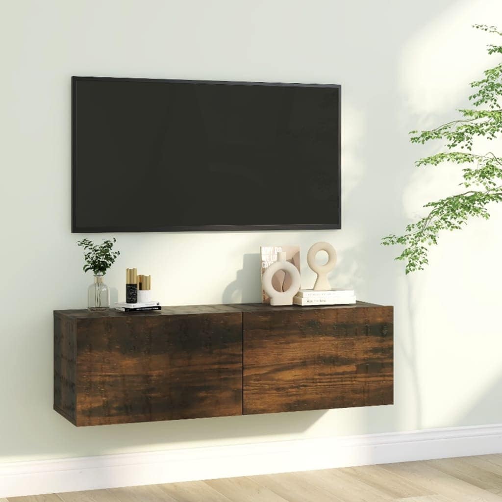 Vidaxl Tv Stand Tv Console Sideboard Tv Unit Home Media Unit Engineered Wood - 39.4 X 11.8 X 11.8
