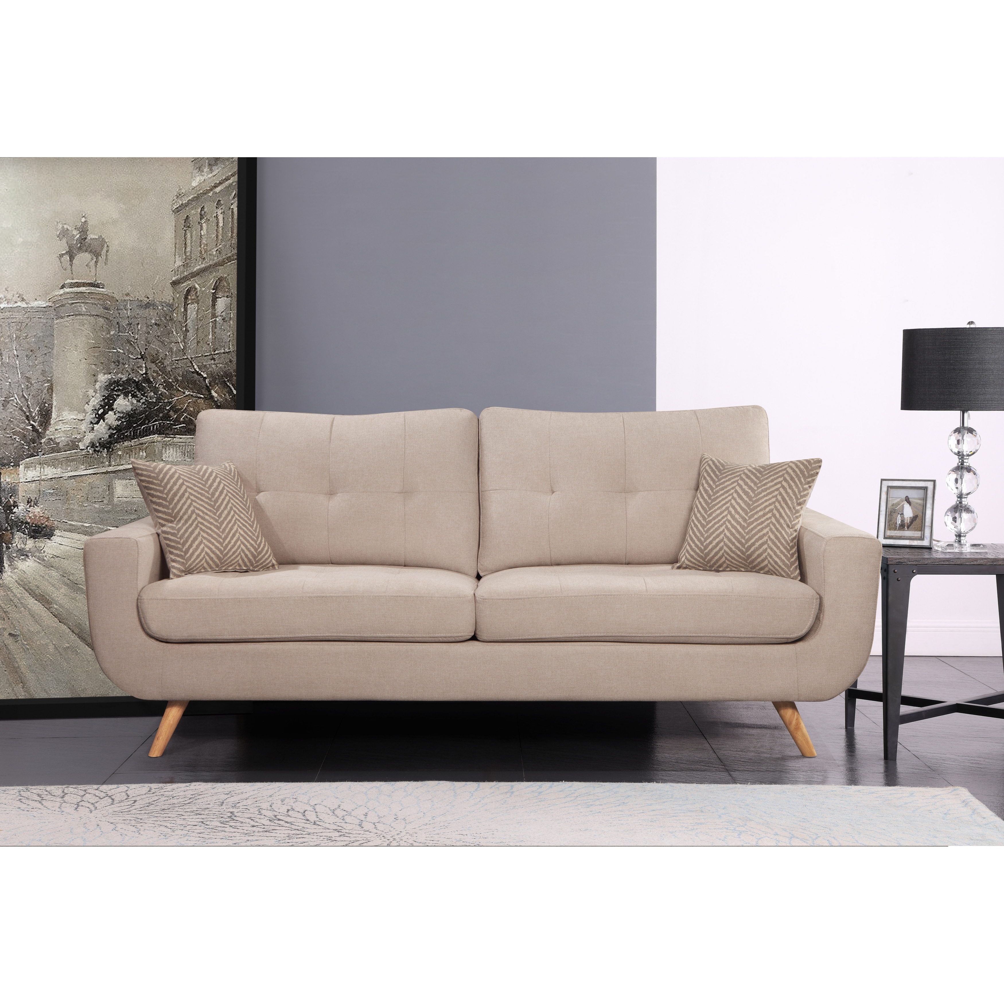 Abbyson Paige Stain-resistant Fabric Sofa