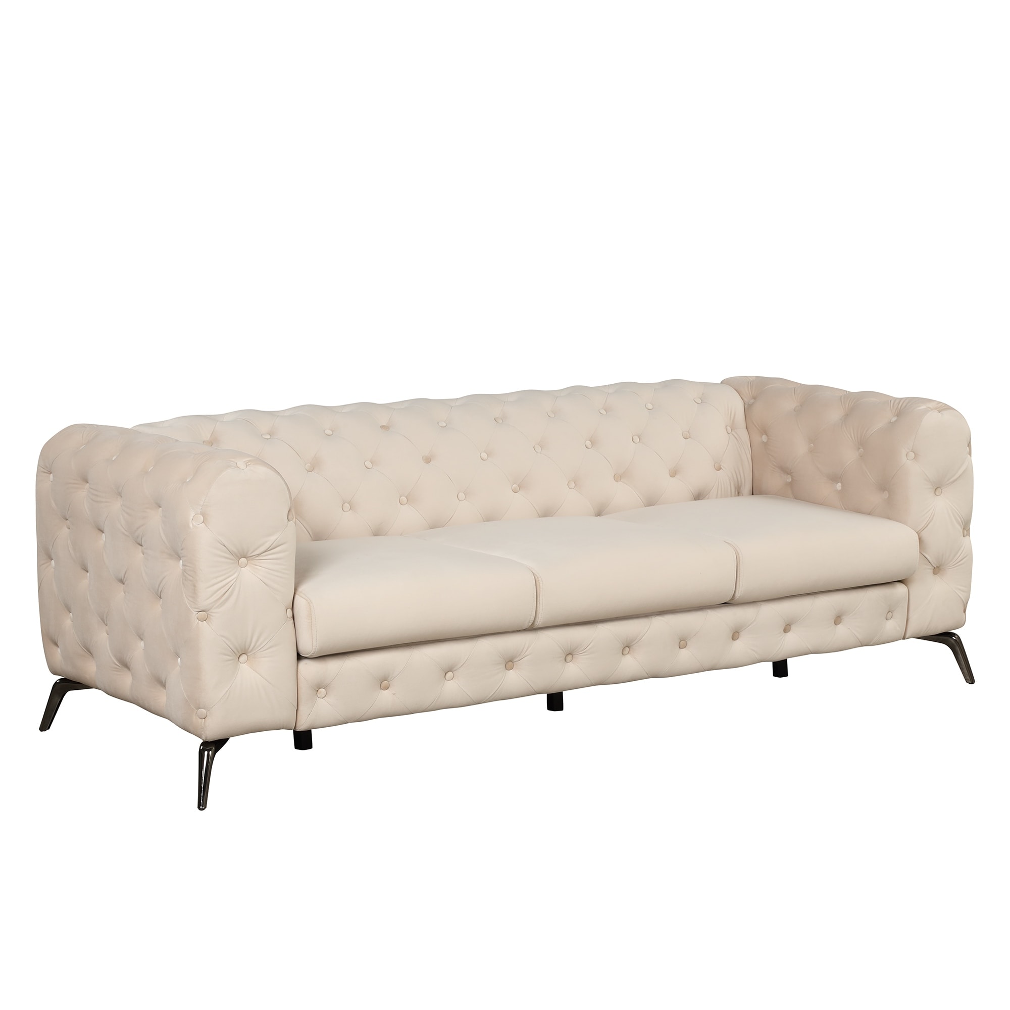 85.5 W Velvet Upholstered Sofa